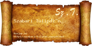 Szabari Tulipán névjegykártya